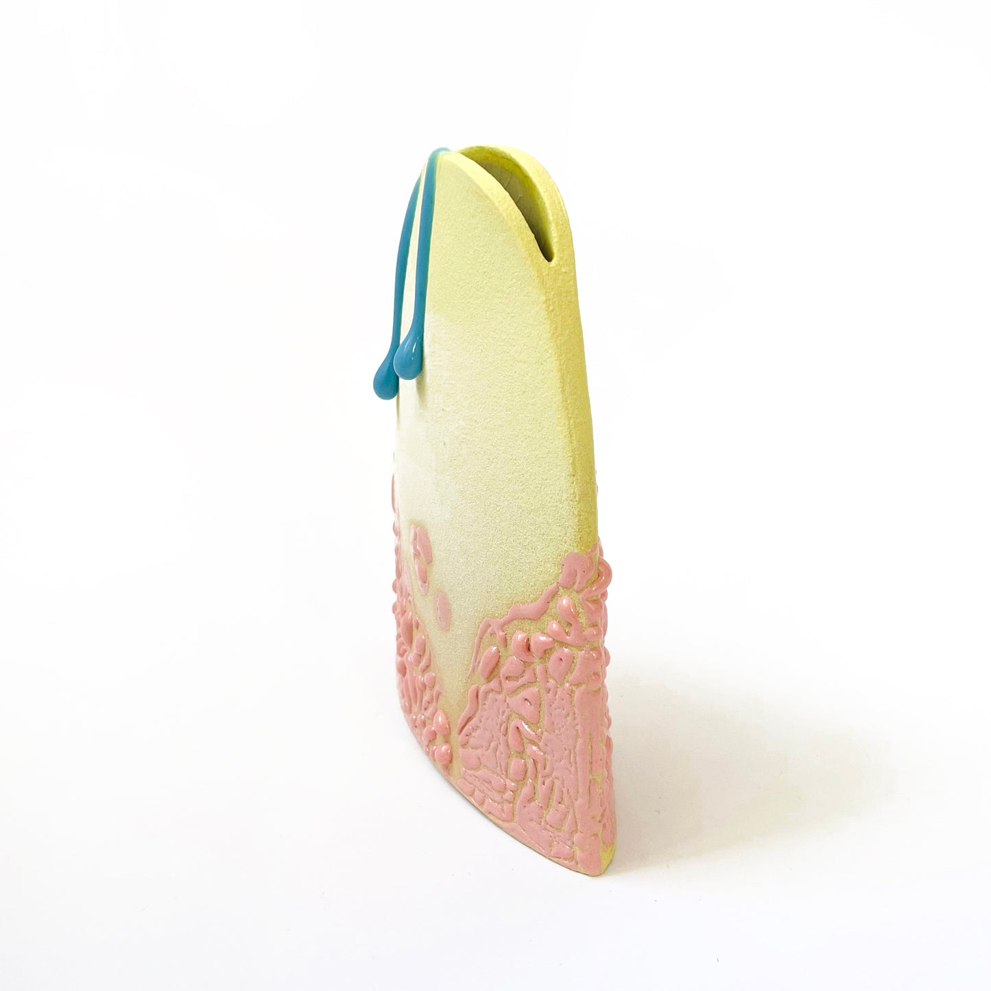 Hump Vase, Bud (Sand/Pink/Electric Blue)