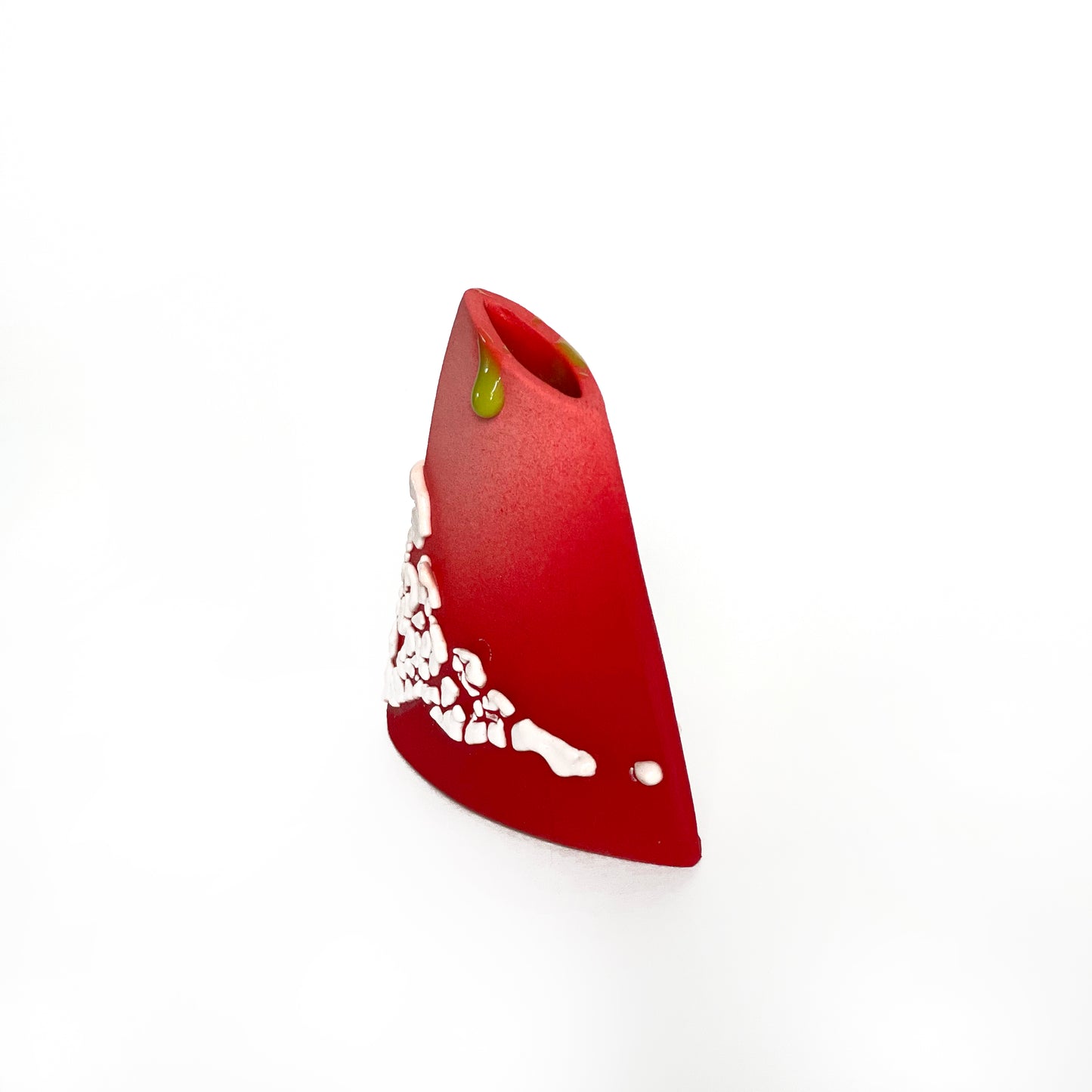 Angle Vase, Bud (Red/Salmon/Pale Peach/Lime)