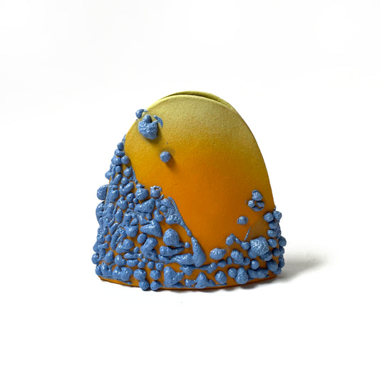 Hump Vase, Bud (Orange/Blue/Chartreuse)